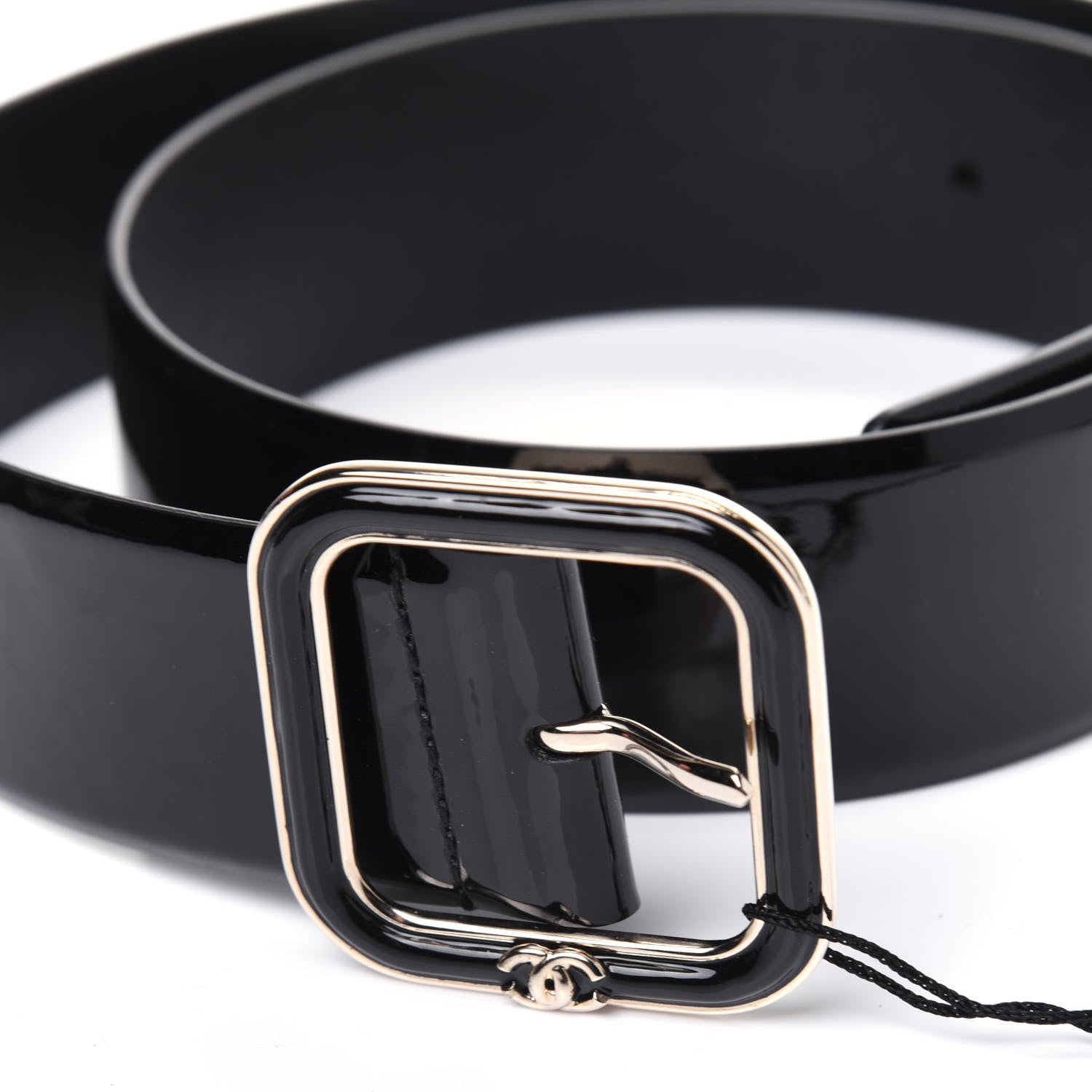 Chanel Patent Calfskin Belt 80 32 Black 5 of 8