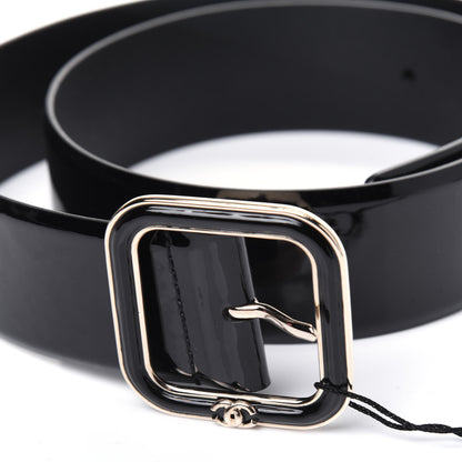 Chanel Patent Calfskin Belt 80 32 Black 5 of 8