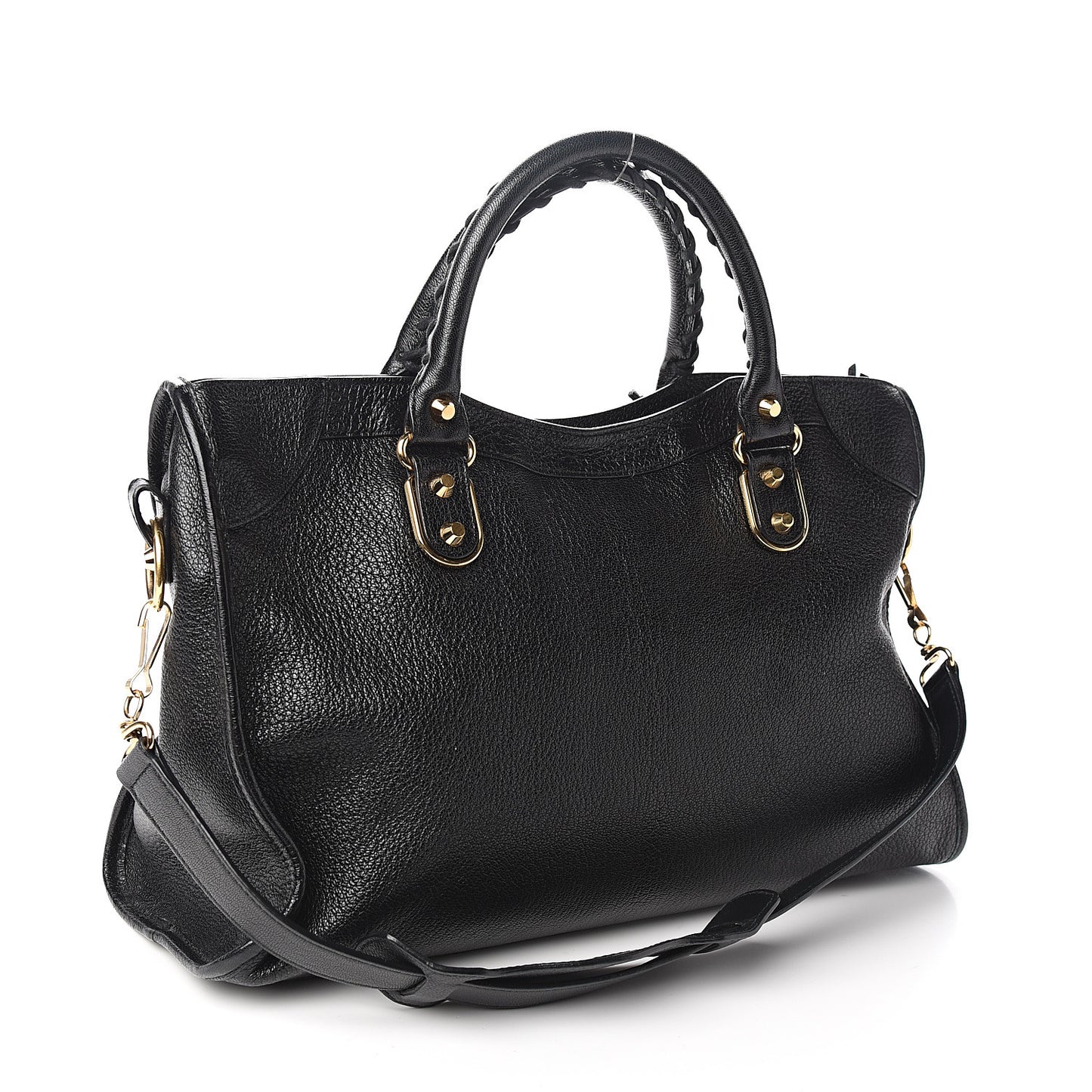 Chevre Gold Metallic Edge Hardware City Black