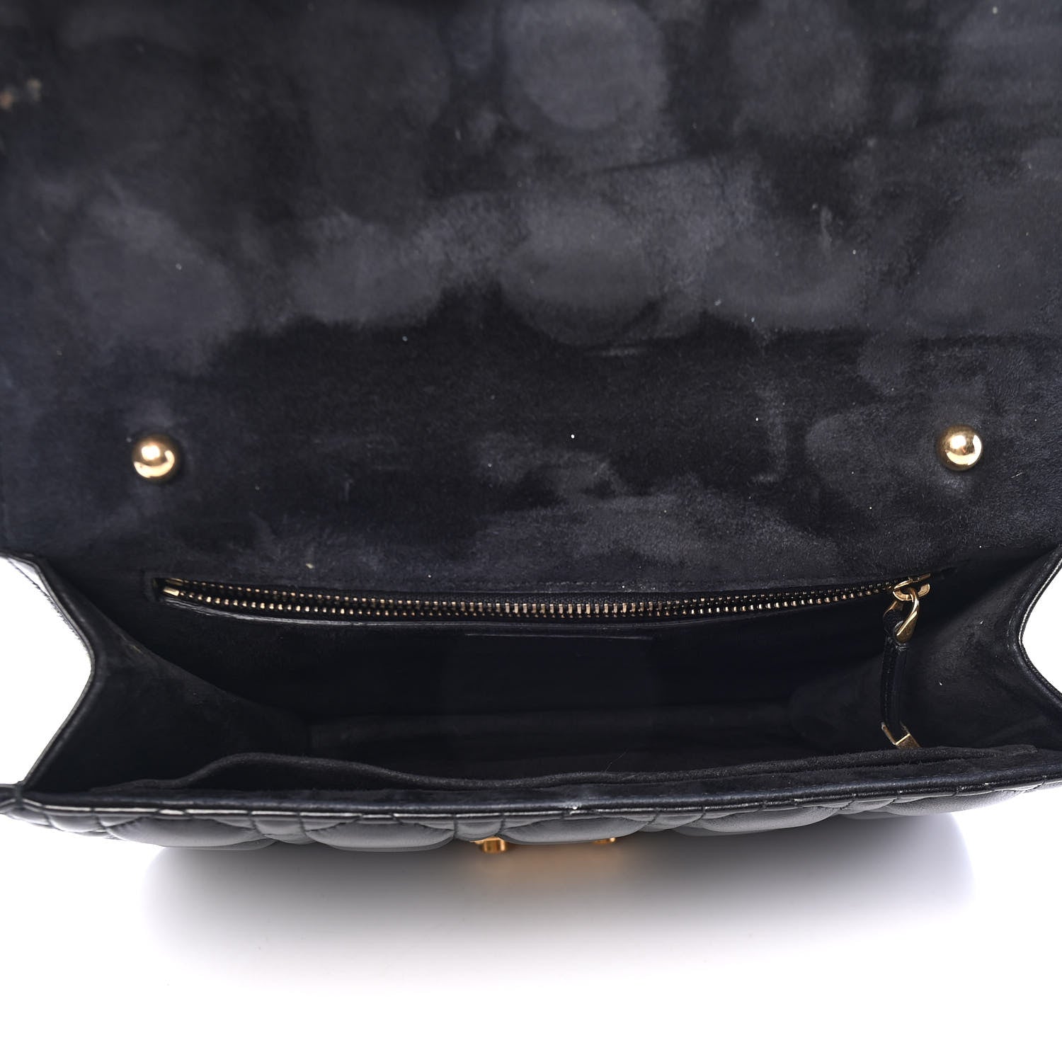Christian Dior Lambskin Cannage Large Dioraddict Flap Bohemian Strap Black 4 of 4