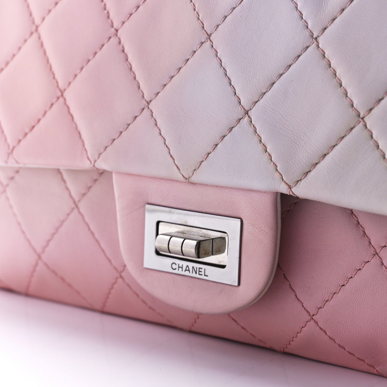 Chanel Lambskin Degrade Quilted 2.55 Reissue 227 Flap Pink 8 of 10
