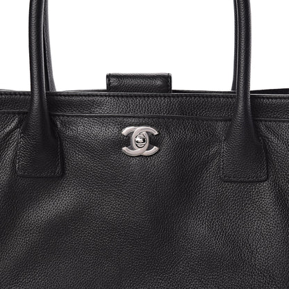 Chanel Calfskin Cerf Executive Shopper Tote Black 7 of 21