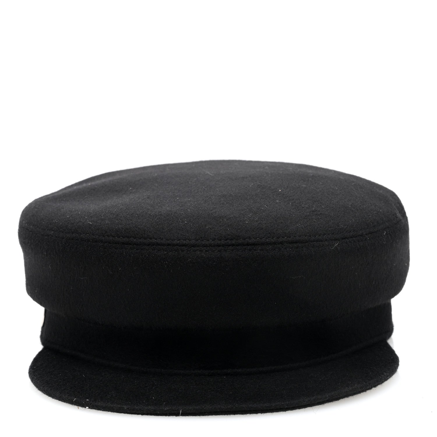 Hermes Cashmere Swift Womens Deauville Cap 57 Black 3 of 8