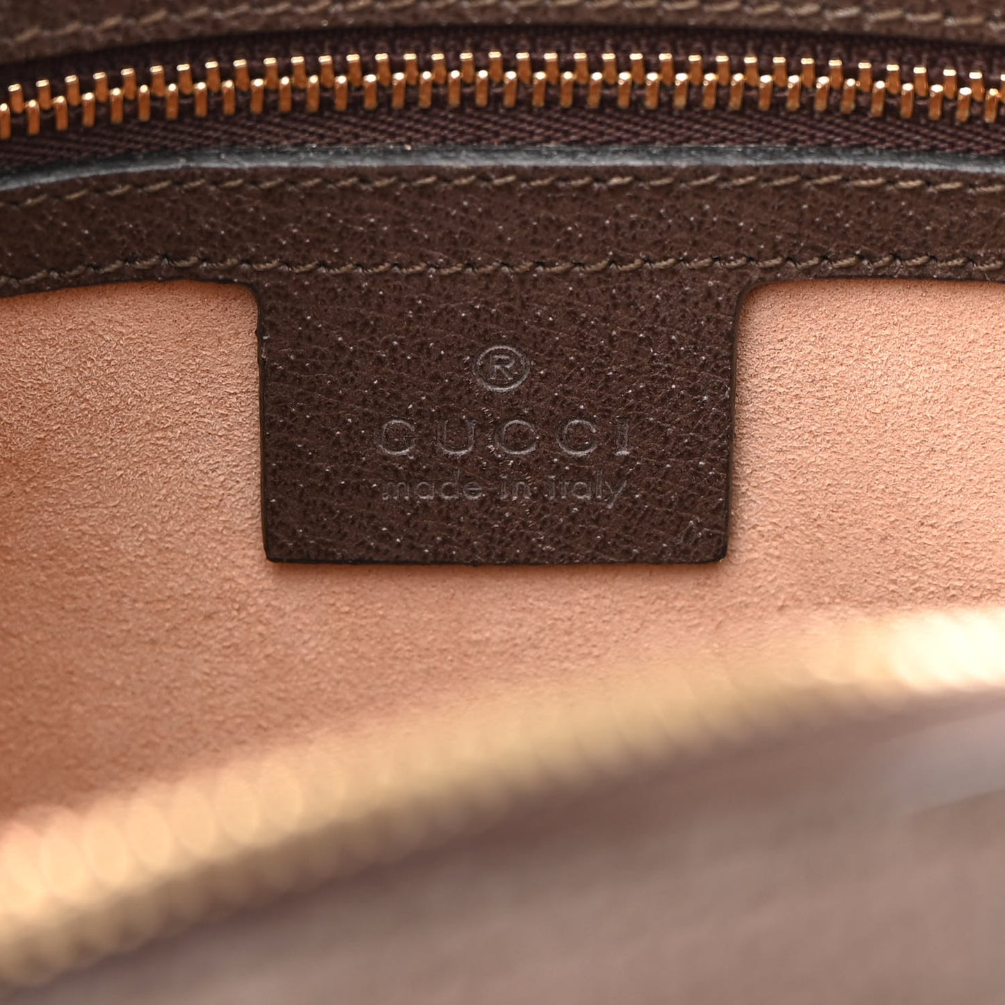 GG Supreme Monogram Web Medium Ophidia Top Handle Dome Bag Brown