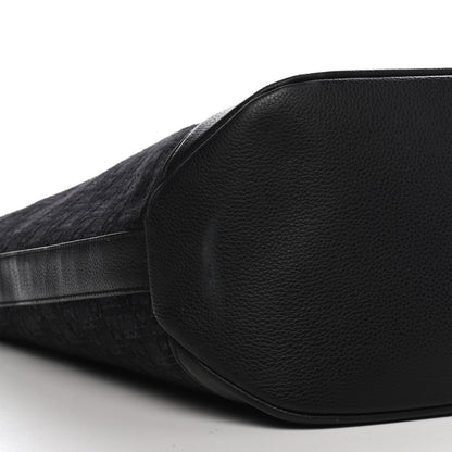 Christian Dior HOMME Oblique Grained Calfskin Tote Black 8 of 9