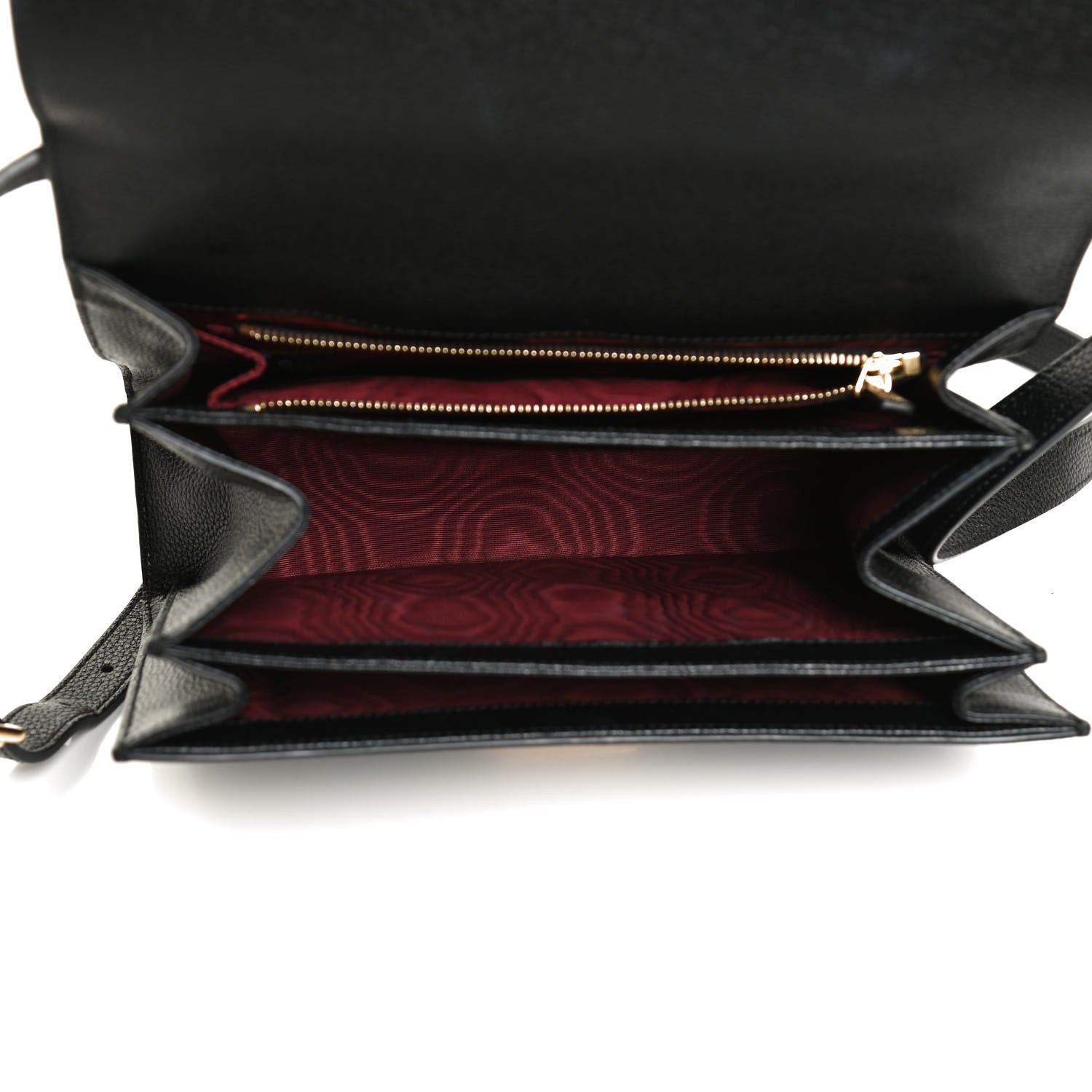 Gucci Grainy Calfskin Small Zumi Shoulder Bag Black 7 of 13
