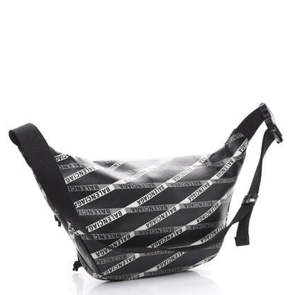 Balenciaga Smooth Calfskin Losange Monogram Explorer Belt Bag Black Grey 3 of 9