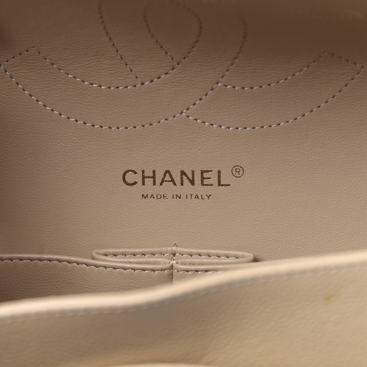 Chanel Caviar Quilted Jumbo Double Flap Beige 6 of 16