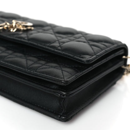 Christian Dior Lambskin Cannage Mini My Dior Bag Black 9 of 10