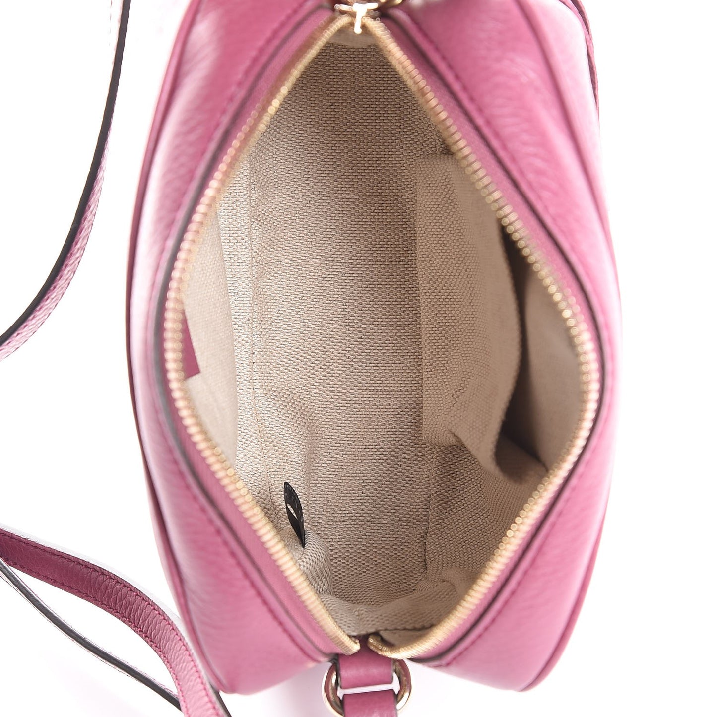 Pebbled Calfskin Small Soho Disco Bag Peonia Flower