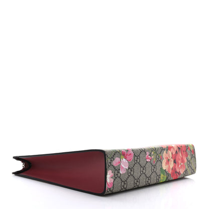 Gucci GG Supreme Monogram Blooms Large Cosmetic Case Beige Multicolor Dry Rose 4 of 10
