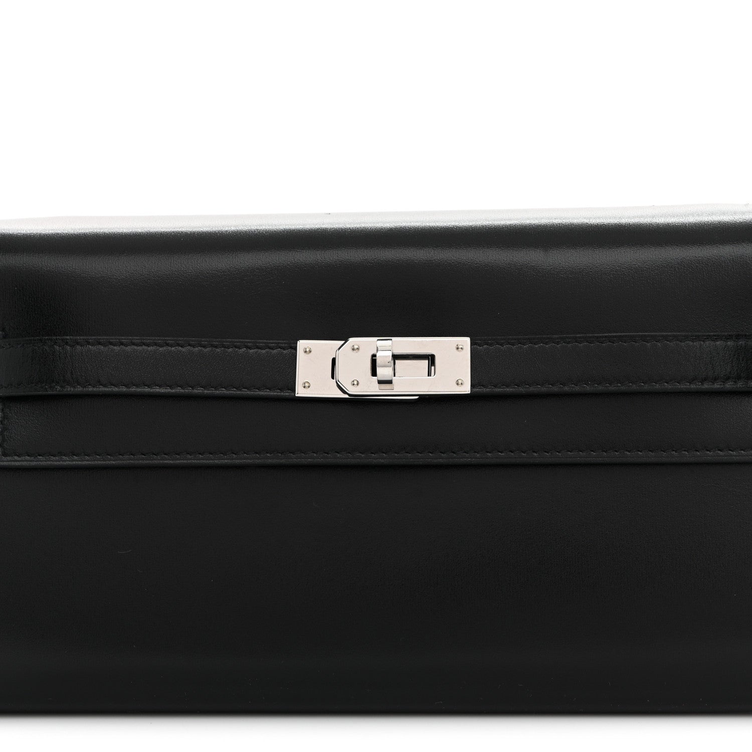 Hermes Box Kelly Wallet To Go Black 8 of 9