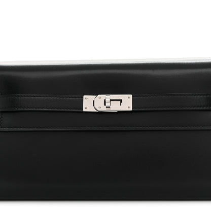 Hermes Box Kelly Wallet To Go Black 8 of 9