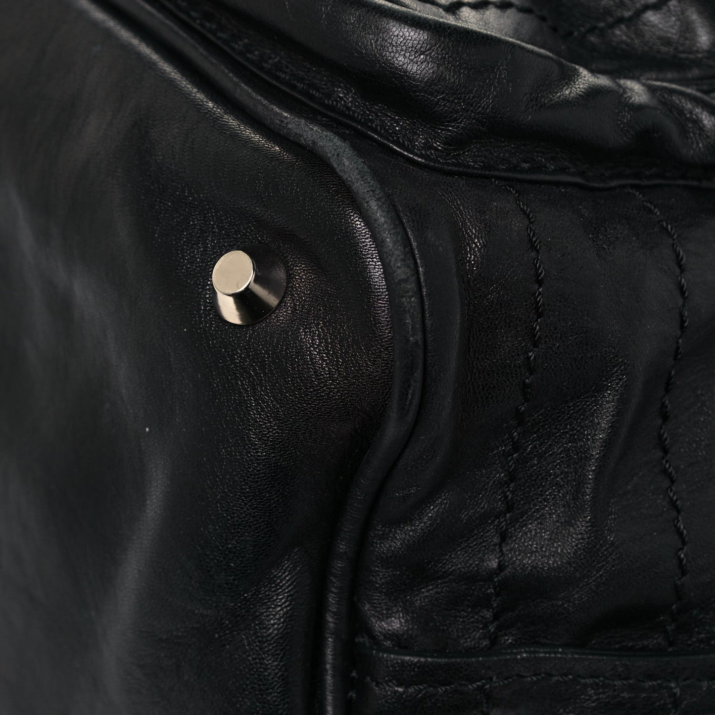 Calfskin Betty Shoulder Bag Black