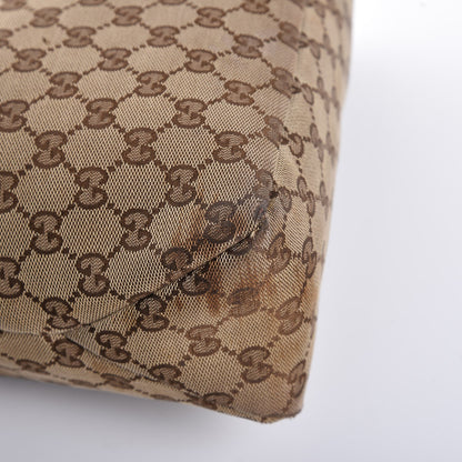 Gucci Monogram Medium Horsebit Chain Hobo Dark Brown 11 of 14