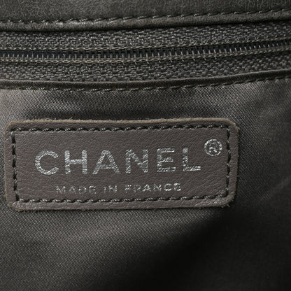 Chanel Vinyl Funny Tweed Patchwork Tote Grey 6 of 10