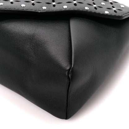 Louis Vuitton Calfskin Perforated Studded Love Note Black 10 of 10