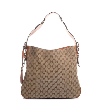 Gucci Monogram Medium Heritage Shoulder Bag Light Tobacco 1 of 7