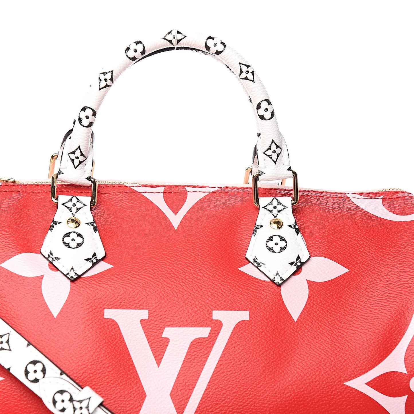 Monogram Giant Speedy Bandouliere 30 Rouge