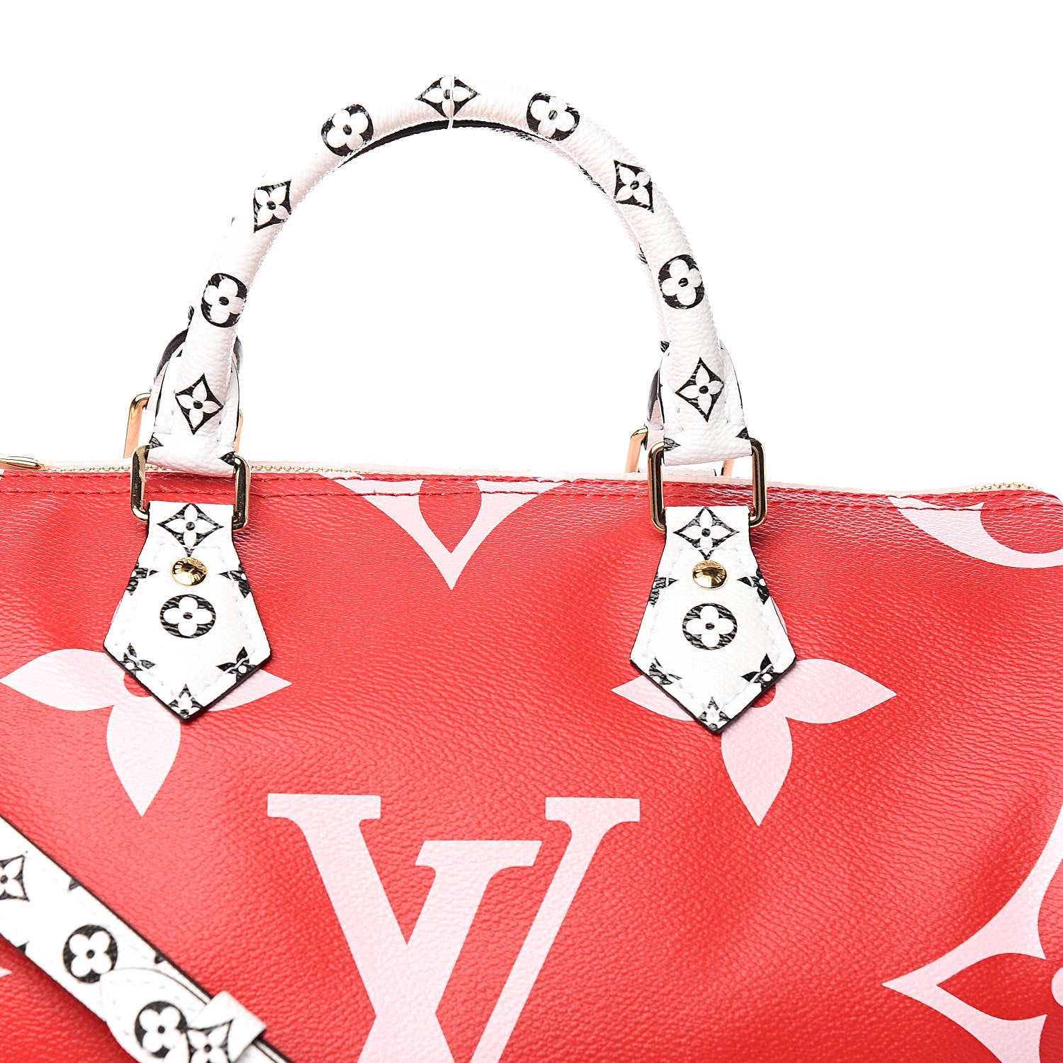 Louis Vuitton Monogram Giant Speedy Bandouliere 30 Rouge 9 of 10