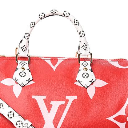 Louis Vuitton Monogram Giant Speedy Bandouliere 30 Rouge 9 of 10