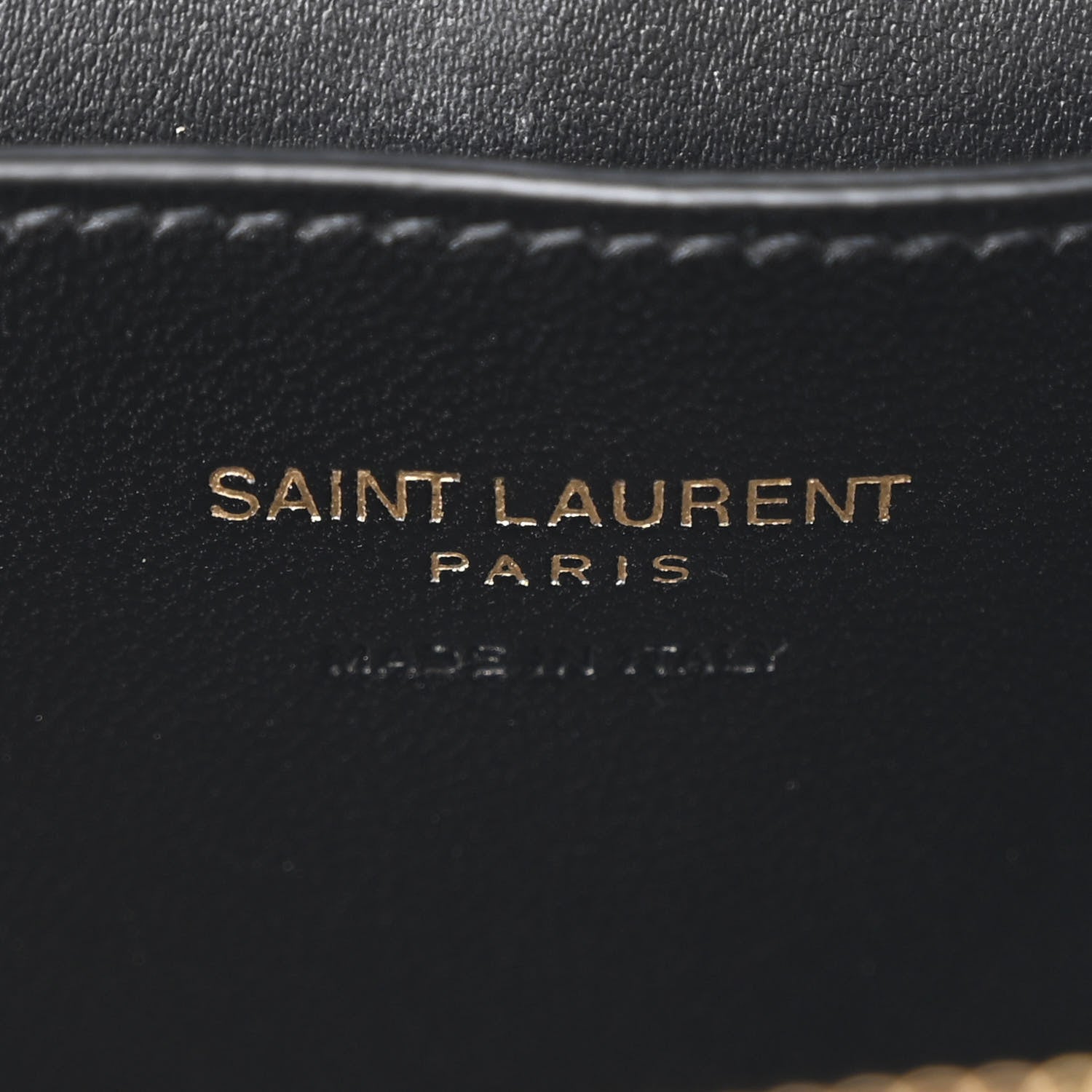 Saint Laurent Lambskin Quilted Mini Gaby Vanity Case Black 6 of 10