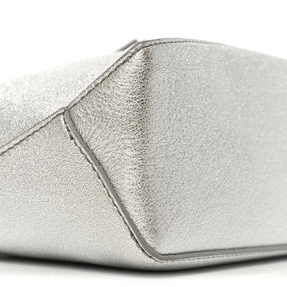 Loewe Laminated Lambskin Mini Puzzle Edge Bag Silver 7 of 8
