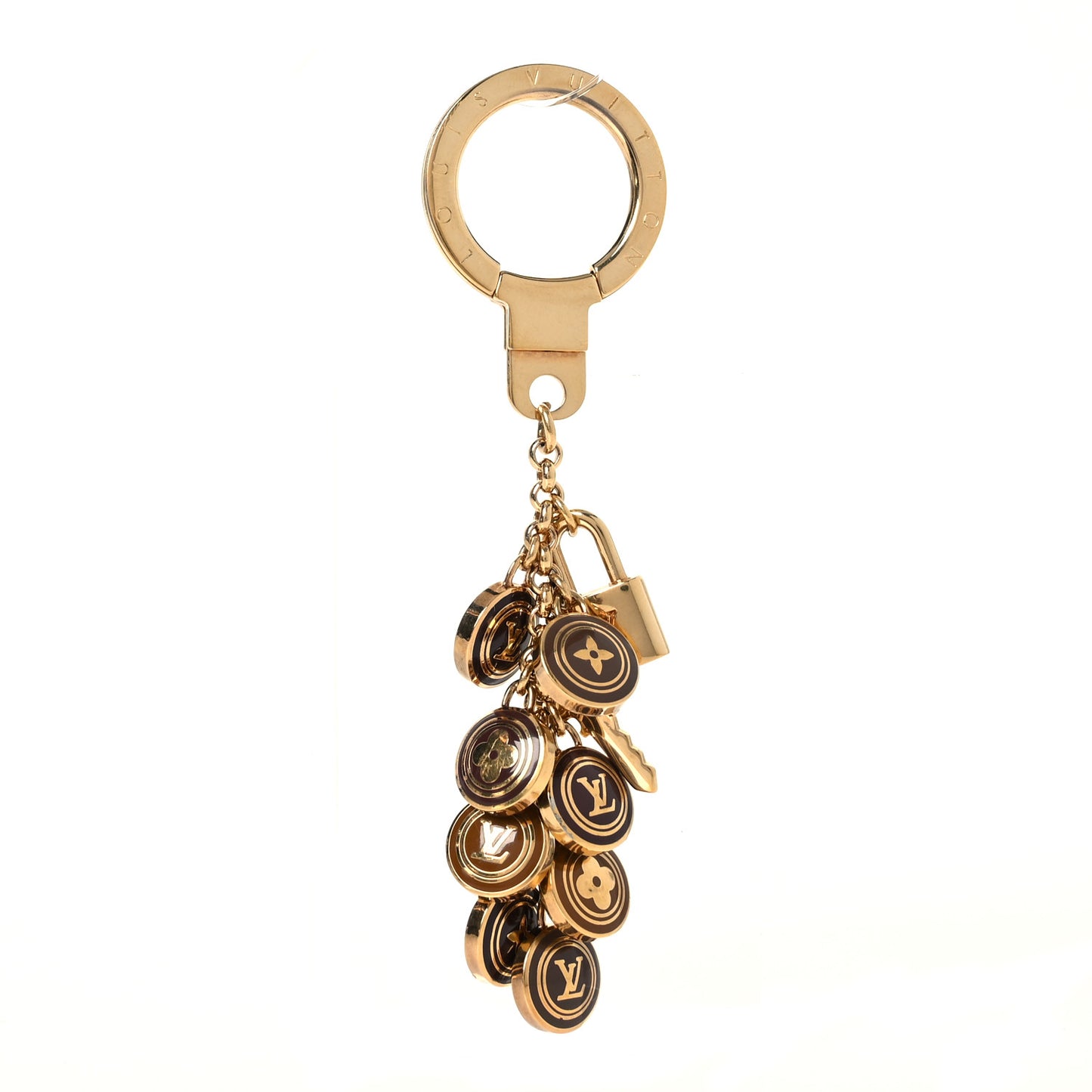 Pastilles Key Ring Holder Brown