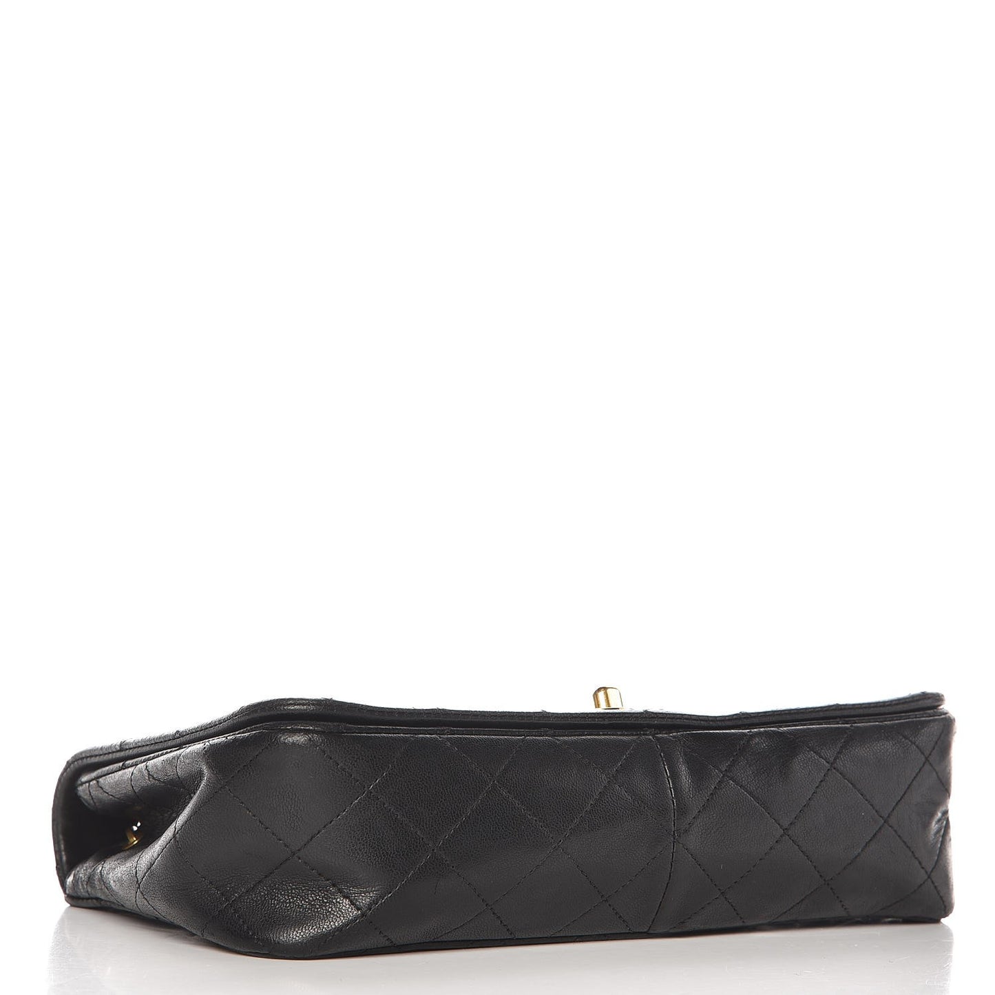 Lambskin Quilted Small Single Flap Black