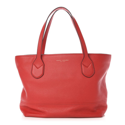 Marc Jacobs Pebbled Calfskin Shopping Tote Red 1 of 10