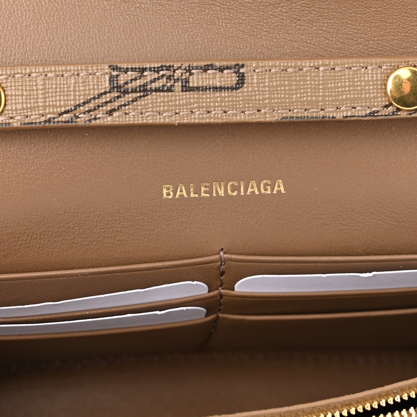 Coated Canvas BB Monogram Hourglass Chain Bag Beige Brown