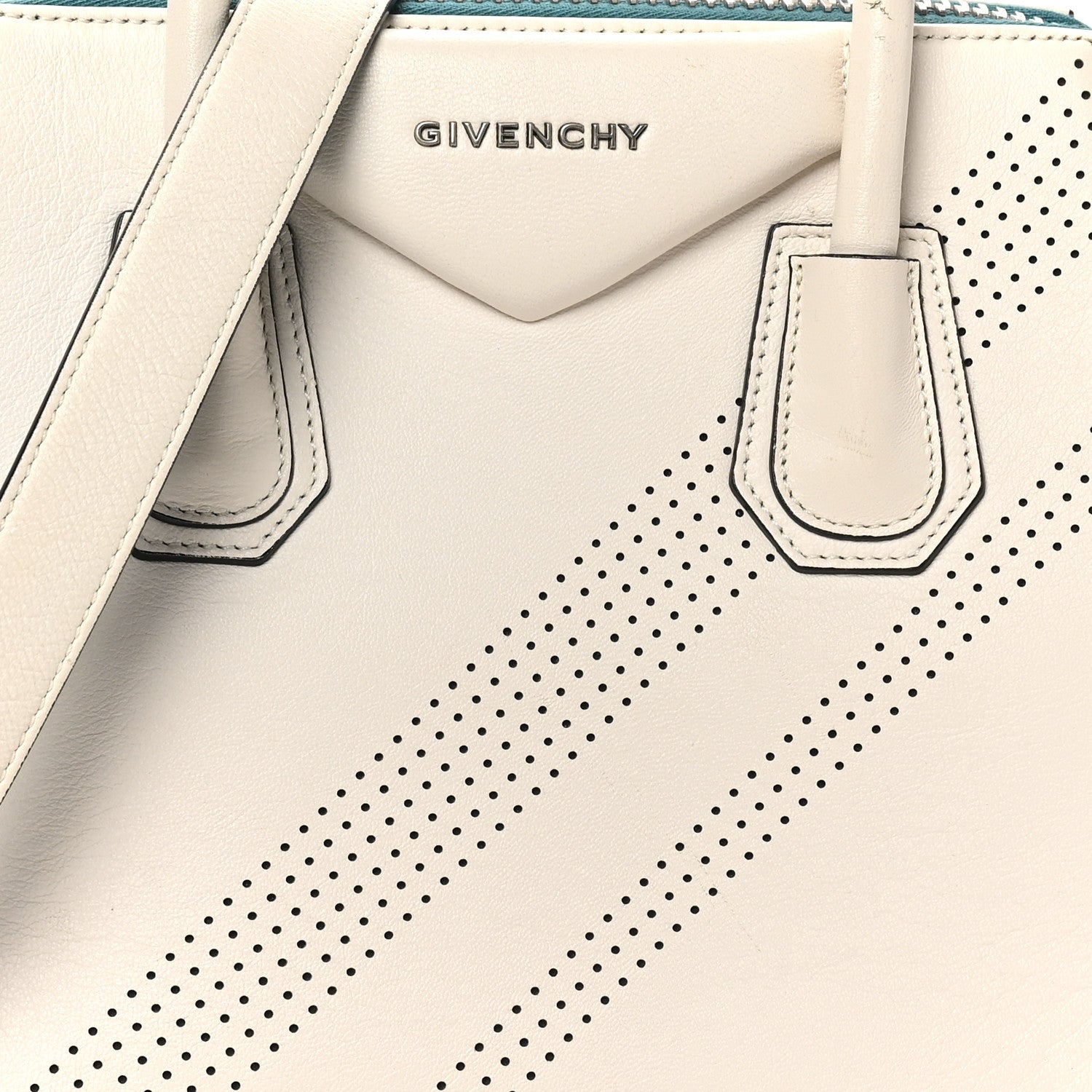 Givenchy Lambskin Perforated Small Antigona White 7 of 9