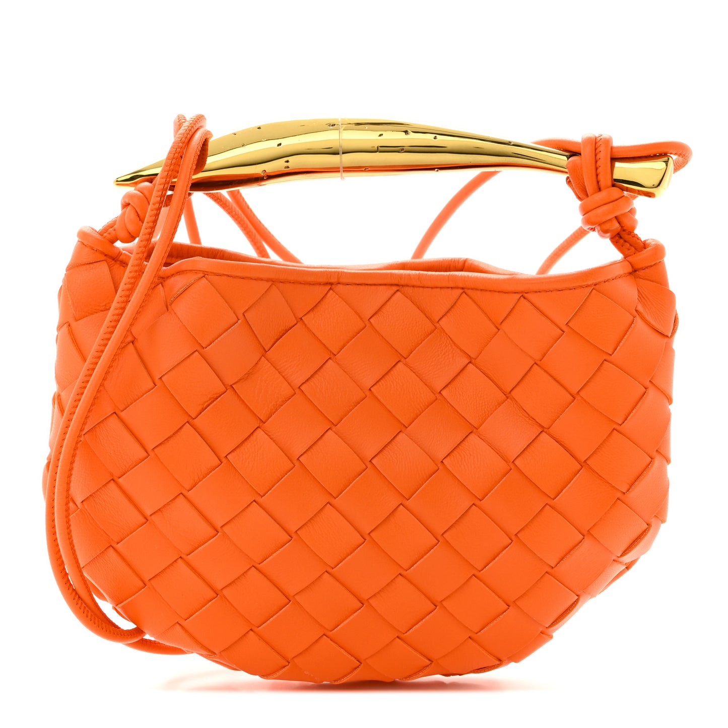 Nappa Intrecciato Mini Sardine Bag Papaya