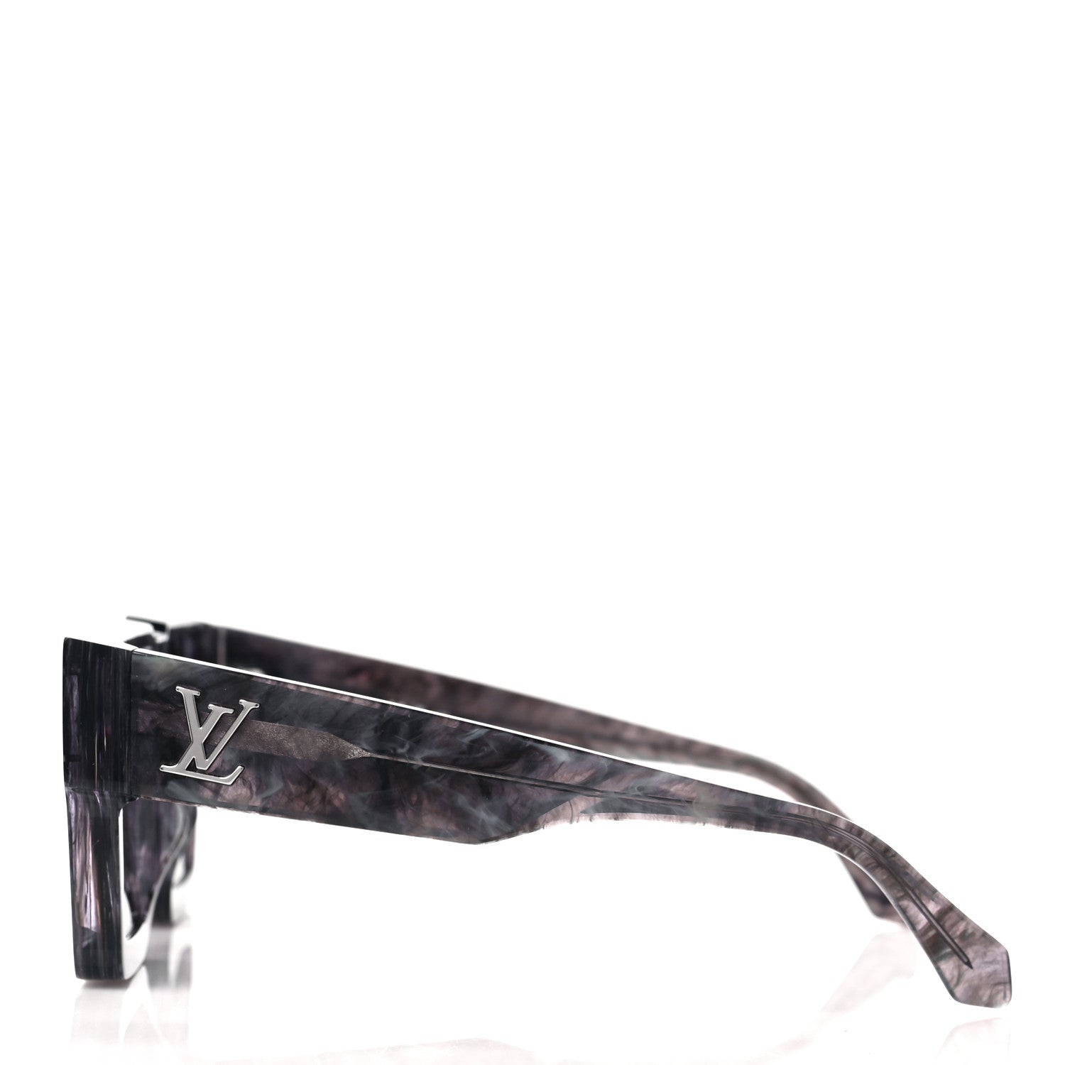 Louis Vuitton Marble Acetate Cyclone Sunglasses Z1789E Grey 3 of 7