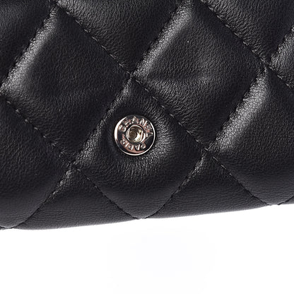 Chanel Lambskin Quilted 6 Key Holder Black 9 of 13