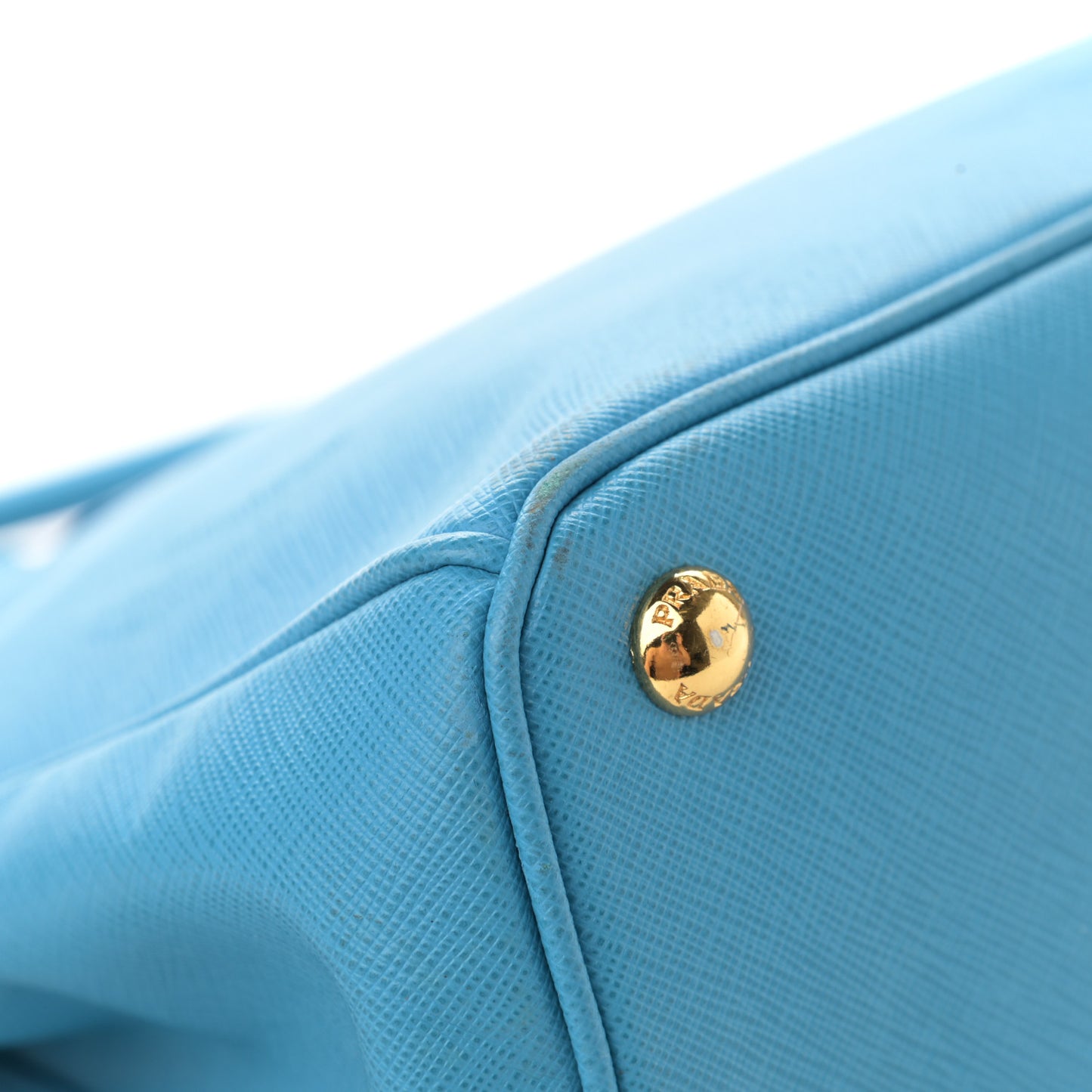 Saffiano Medium Galleria Double Zip Tote Turchese