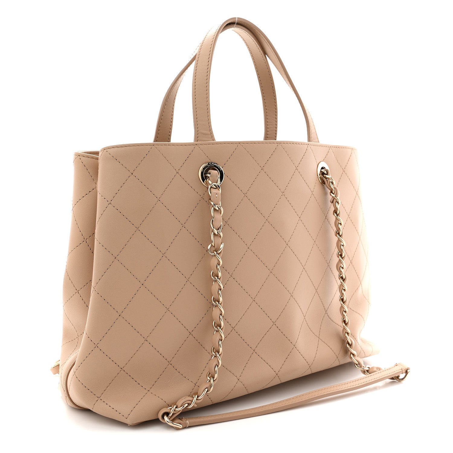 Chanel Calfskin Large Serial Shopper Tote Beige 3 of 12