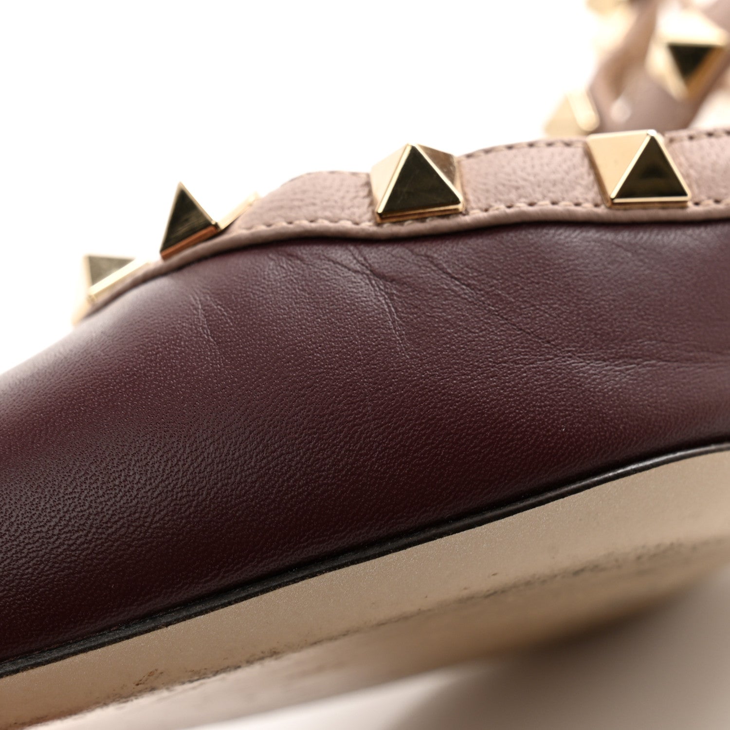 Valentino Garavani Nappa Rockstud Ankle Strap 65mm Pumps 38 Rubino Poudre 10 of 11