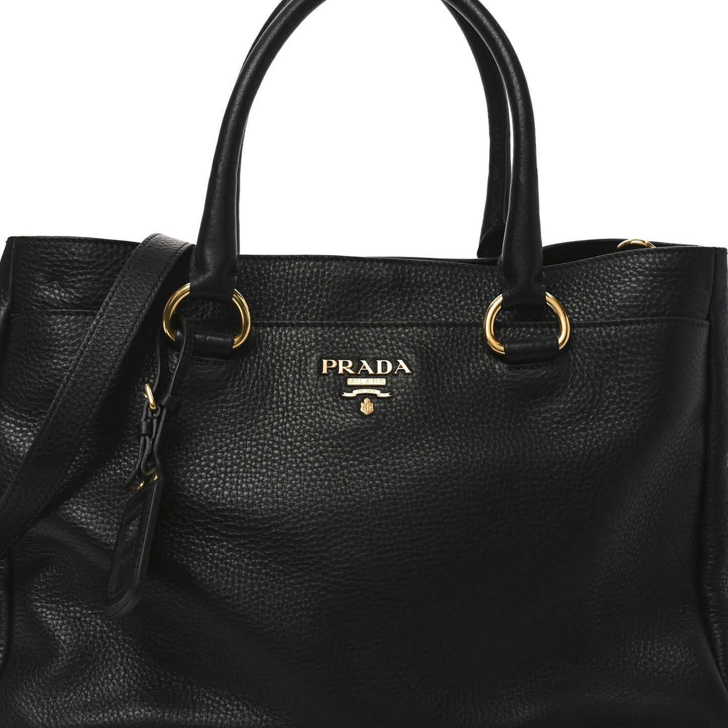 Vitello Daino Tote Black