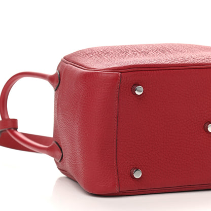Hermes Taurillon Clemence Lindy 26 Rouge Grenat 8 of 9