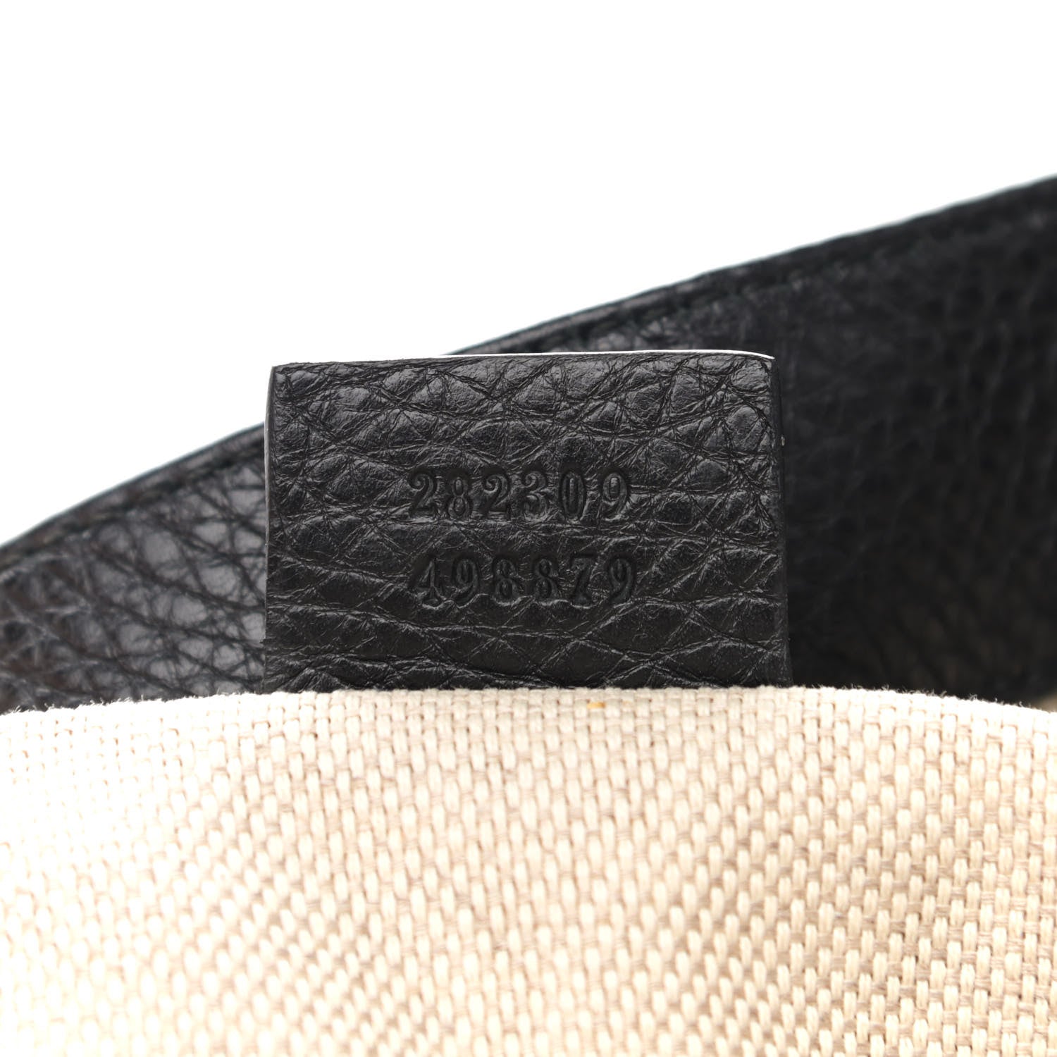 Gucci Pebbled Calfskin Medium Soho Shoulder Bag Black 7 of 10