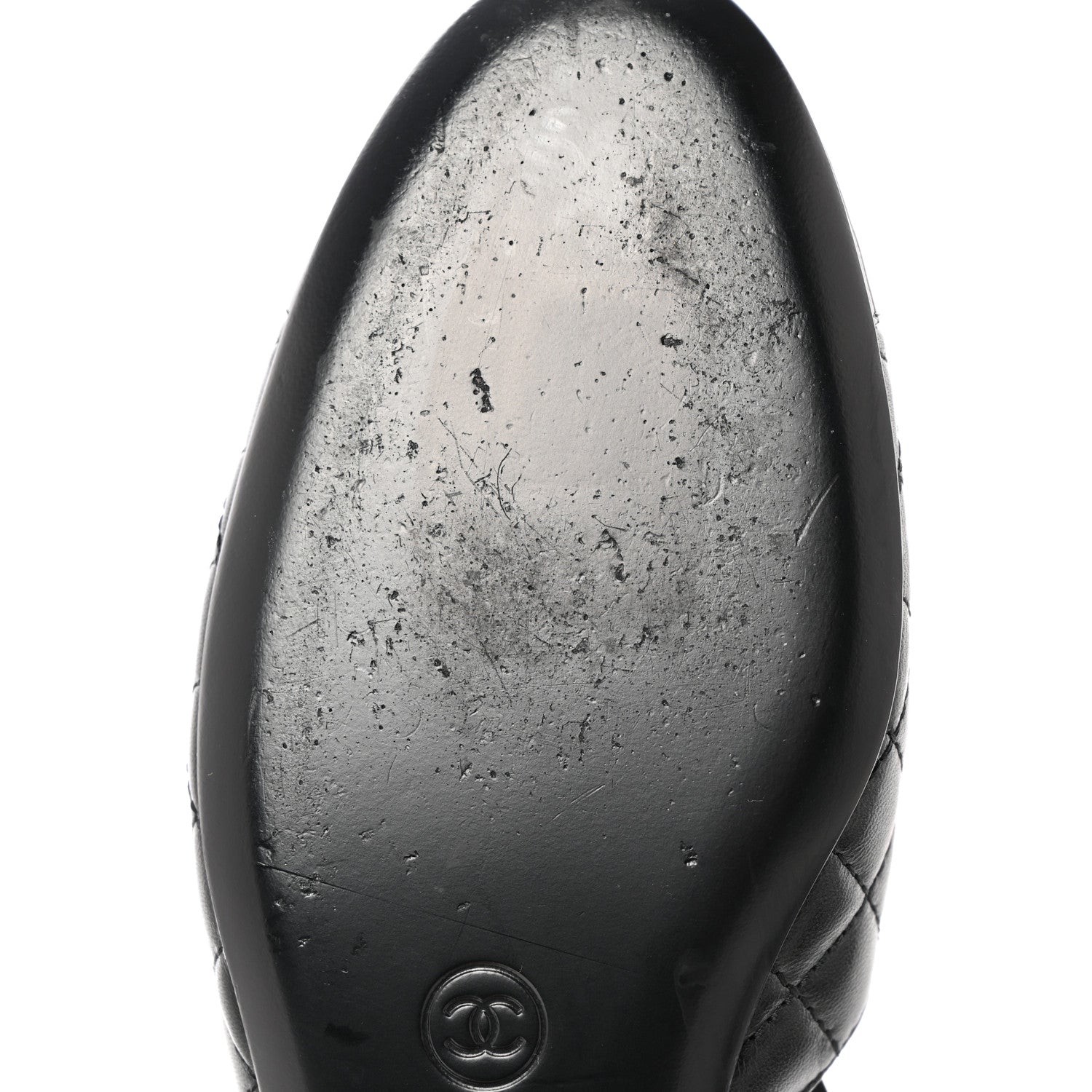 Chanel Patent Lambskin Quilted Cap Toe Ballerina Flats 39 Black 11 of 11