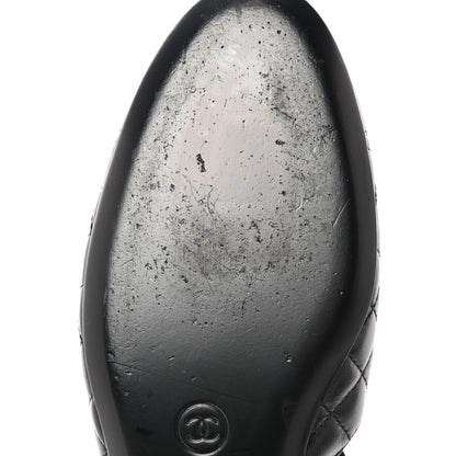 Chanel Patent Lambskin Quilted Cap Toe Ballerina Flats 39 Black 11 of 11