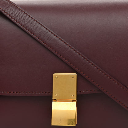 Celine Box Calfskin Small Classic Box Flap Bag Burgundy 8 of 8