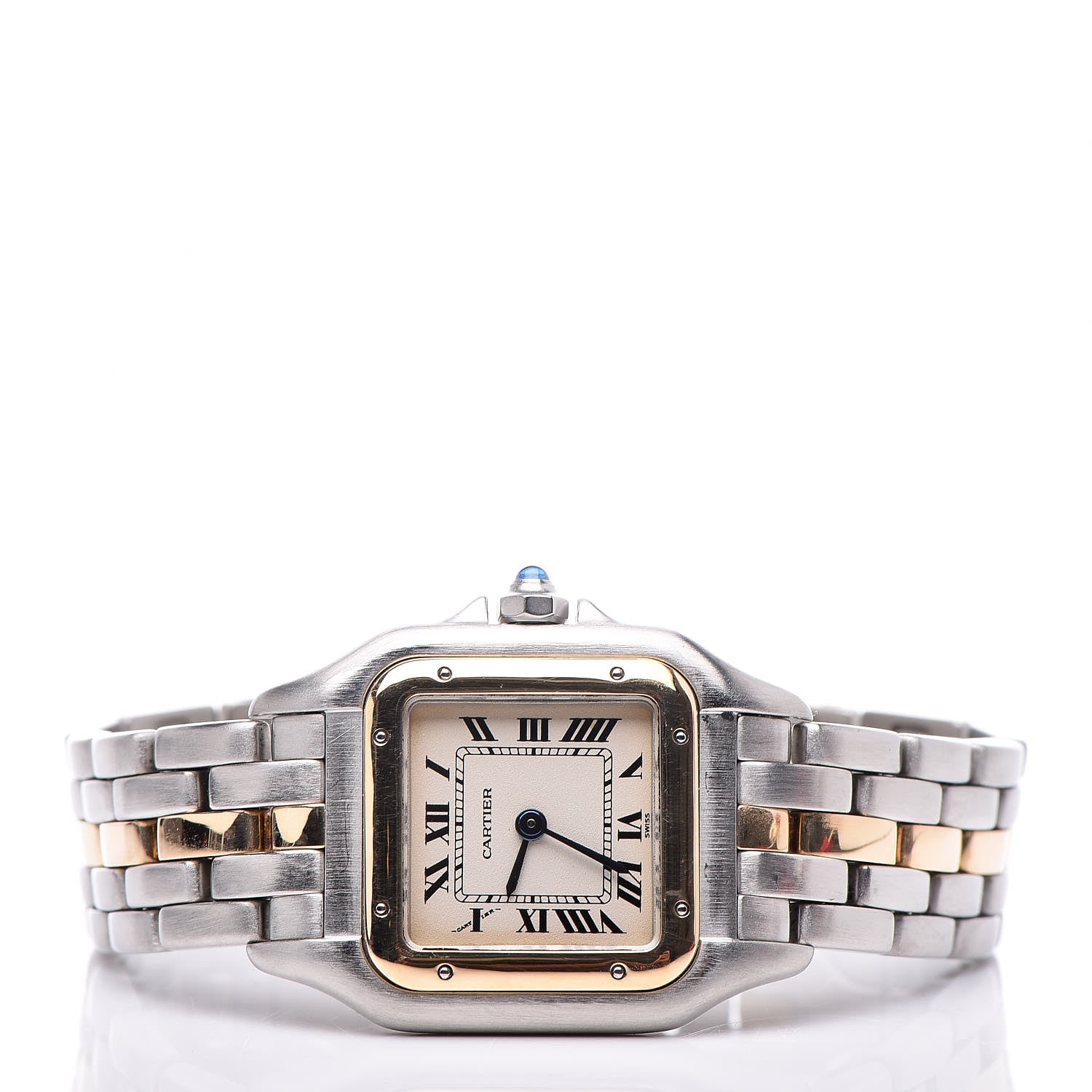 Cartier Stainless Steel 18K Yellow Gold 22mm Panthere Quartz Watch 3 of 7