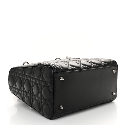 Christian Dior Lambskin Cannage Medium Lady Dior Black 4 of 9