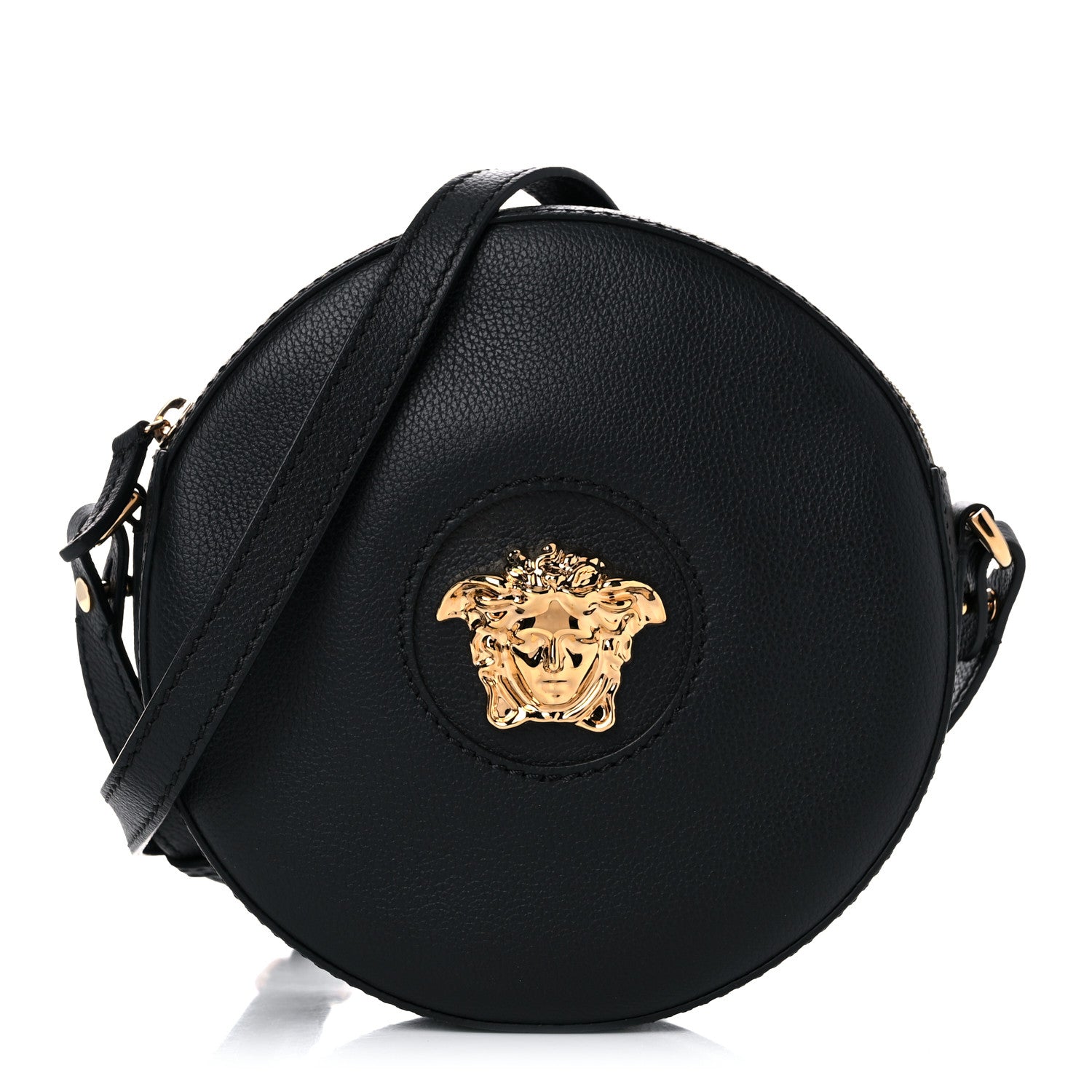Versace Calfskin La Medusa Round Camera Bag Black 1 of 10