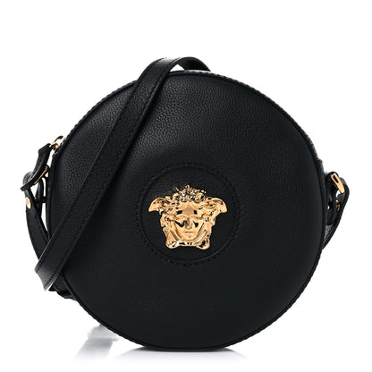 Versace Calfskin La Medusa Round Camera Bag Black 1 of 10