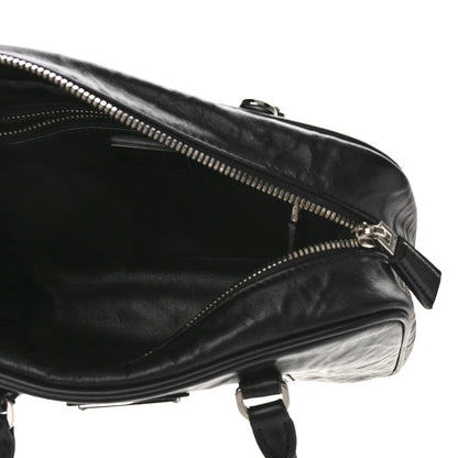 Prada Nappa Antique Medium Re-Edition 2001 Two Handle Bag Black 6 of 9