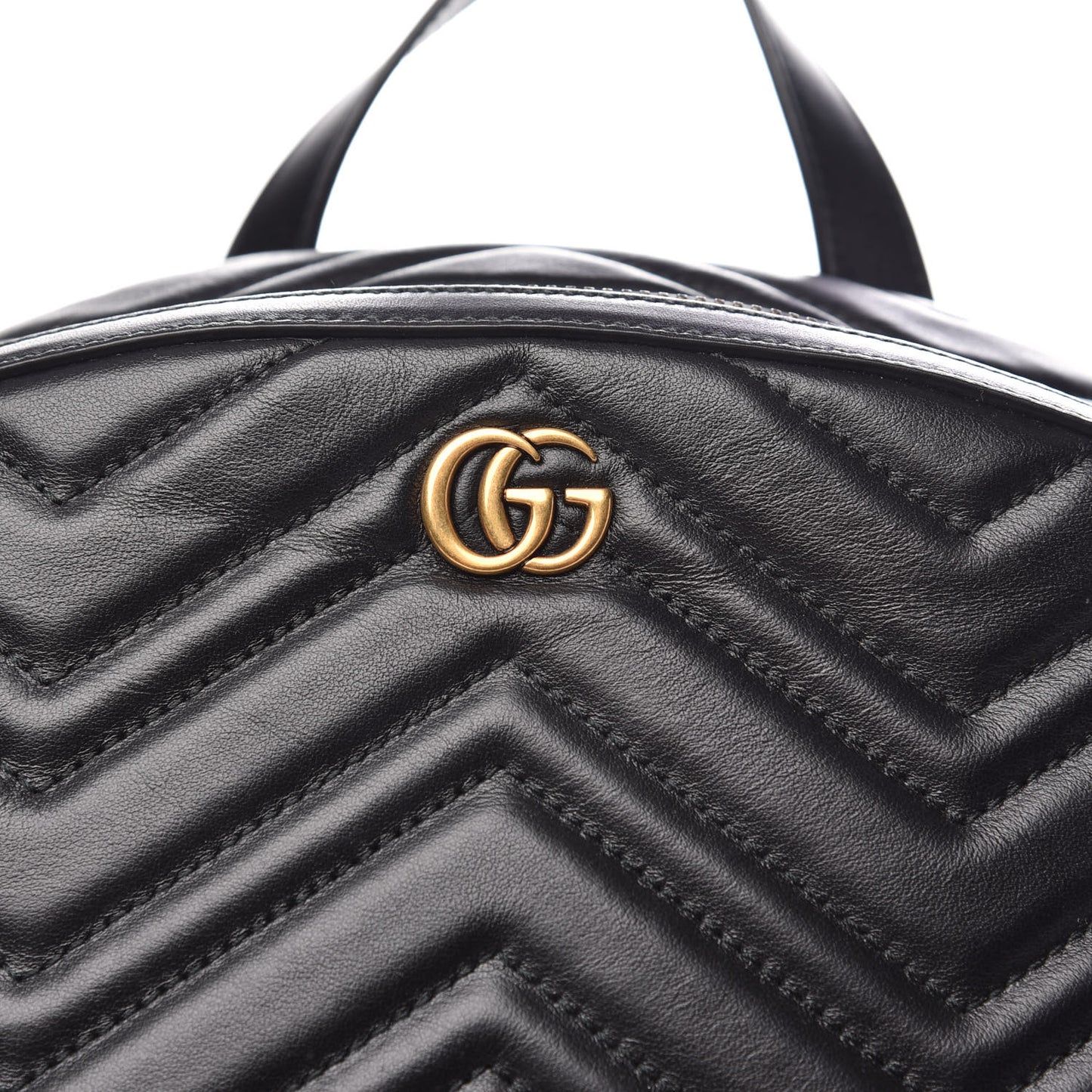 Calfskin Matelasse GG Marmont Day Backpack Black
